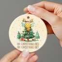 2 x Bee Ornament 2025 - Bee Christmas Ornament, Cute Animals Christmas Ornaments - Gifts for Bees Lovers - Ceramic Ornaments 2025