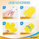KEEPOW Reusable Duster Refill Compatible with Swiffer Hand Duster, Heavy Duty Duster Refills, 360 Degree Dusters Refills for Cleaning, Fleece Refill Ceiling Fan, 4 Pack (Handle is Not Included)