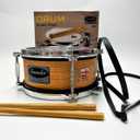 TapAlong Sounder Snare Drum with Double Sided Batter Head Toy Tambourine Drum for Kids, Musical Instrument for Children 12 Months and Up Realistic Look with 2 Drum Sticks 7x7x3.5