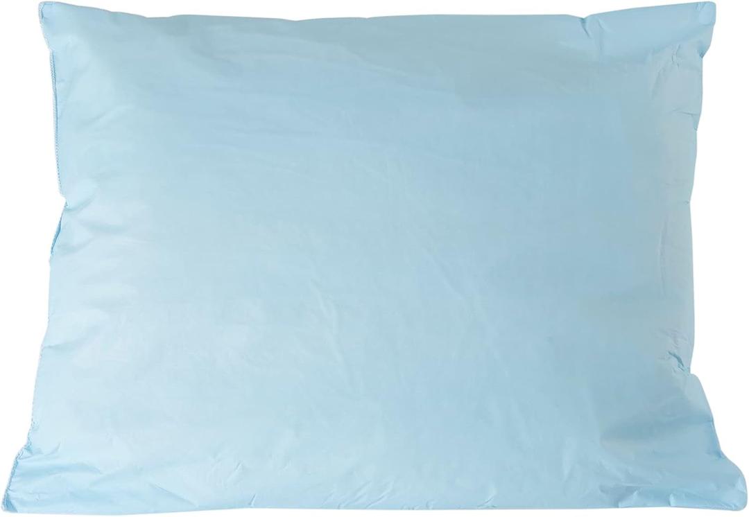 McKesson Medical Pillow [1 Count] Limited Reusable Hospital Bed Pillows, Fluid Moisture and Stain-Resistant, Blue, 20 in x 26 in
