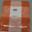 KOZYFLY Buffalo Plaid Rug 27.5x43 Inches Orange and White Checke Rug Halloween Fall Door Mat Cotton Washable Area Rugs Door Mat Outdoor Entrance for Front Porch Entryway Fall Farmhouse