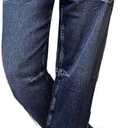 Flamingals Women's Mid Waist Straight Leg Jeans Drawstring Cropped Jeans Women Stretchy L