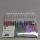 Grabie Glitter Gel Pens, 18 Colors Glitter Gel Pens Set, Retractable Sparkle Gel Ink Pens for Coloring Books, Journaling, Drawing, Scrapbooking & DIY Crafts, Smooth Writing Art Pens for Creative Work