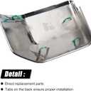 Chrome Direct Replacement Side Mirror Covers Caps for 2015-2020 Ford F150, Directly Replace Style, Not Sticker Style