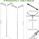 Grow Lights for Indoor Plants Full Spectrum,15-62 Inches Height Adjustable Desktop and Standing Plant Growing Lights with Detachable Tripod Stand for Large and Small Plants, Auto On/Off Timer