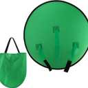 1 PC Green Screen Background, Nylon Background Screen Portable Foldable Backdrop for Live Streaming, Chair Photo Studio Solid (Green, 75cmonly Screen,NO Stand)