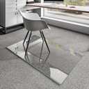 Koonmi Chair Mat for Carpet, Tempered Glass 30"x48" Office Chair Mat, Glass Chair Mats with Rounded and Polished Edges, Ideal for Hardwood Floor, Carpet, Office, Desk, Rolling Chair
