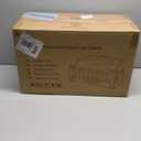 Electric Fireplace Logs Inserts Heater with Infrared Remote Controller 5 Flame Brightness 24 H Timer Overheating Protection for Home and Office Decor Black