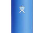 Hydro Flask Water Bottle - Insulated Stainless Steel - Wide Mouth Flex Chug Lid, Non Spill, Leakproof in 24 Oz Cascade Blue