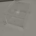 Tbestmax 2-Grid Qtip Holder, 4mm Thickness Cotton Ball Swab Organizer Acrylic Rectangle Bathroom Canister Makeup Pad Cosmetic Storage - Clear