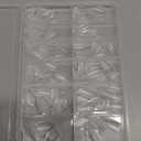 UNA GELLA Short Almond Fake Nails 216pcs Pre Shape Gel Acrylic Nail Tips for Full Cover Nail Extension Home DIY Nail Salon 12 Sizes Gelly Tips