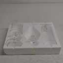 MyGift Clear Glass Apothecary Jars with Lid, Decorative Footed Vase, Candy Buffet Containers Set of 2