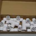 12 Pack 1 Inch 4Way PVC Fitting, Furniture Grade Pipe Elbow Connector for DIY Garden PVC Shelf Structure Tent Greenhouse Pipe Fittings