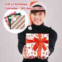 4 x 6 Pcs Advent Calendar Gift Wraps 7.5" x 7.5" Christmas Calendar Protective Sleeves for 7" x 7" Christmas Wall Calendars, Holiday Advent Gift Wraps Bags for Friends Family Teachers