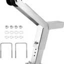 Adjustable Boat Trailer Winch Stand with Trailer Rollers, Fit 3" W X 4" H Boat Trailer Tongue Stands, Include Mounting U-Bolts