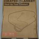 Electric Heated Blanket Full Size 72"84" with 9 Heating Levels & 1-10Hs Auto OffDouble Sided Plush Sherpa, Energy Efficient, Machine Washable, for Couch & Bed, Light Brown