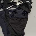 Milumia Women's One Piece Cut Out Tie Back Monokini Swimwear Spaghetti Strap Swimsuits (Multicolor) Medium