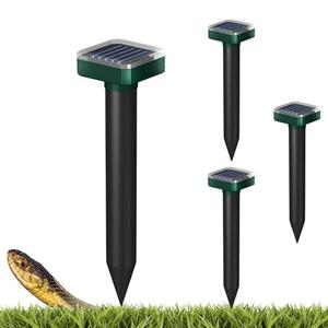 Snake Repellent for Yard & Outdoors - Solar-Powered Sonic Snake Deterrent Devices - Rattlesnake Repellent Waterproof & Pet Safe