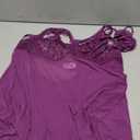 OYOANGLE Women's Plus Size Lingerie Set Lace Sheer Cut Out Strap Nightgown V Neck Mesh Sleepwear (XX-Large Plus, Purple)