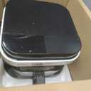 Nutrichef 5.8 Quart Air Fryer, 8-1 Preset Cook Modes, Transparent Fry Bowl for Best Cooking Results, Cook Shrimp, Steak, Fries, Wings, Chicken & More Precise Temperature Control & Time, White