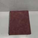 POPRUN Planner 2025-2026 Weekly Planner Notebook (Large 8.5''x 10.5'') Academic Calendar (JUL.25 - JUN.26) Appointment Book with Monthly Tabs, Spiral Soft Cover, Inner Pocket, 100 GSM - Claret