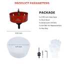 4 Hole Saw for Recessed Lights, 4Inch Hole Cutter with Dust Bowl Catcher for Led Recessed Lighting 4 Inch and Wood Metal Drywall, Bi-Metal Construction