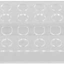 Gatuida Pen and Crayon Holder, 24-Slot Clear Plastic Pen Display Stand Makeup Brush Rack Organizer Desktop Storage for Home and Office, 9.44 x 1.96 x 2.16 Inches (Transparent)