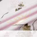 LOOGU Women's UPF 50+ Sun Protection Hoodies Shirts Slim Fit Long Sleeve Lightweight Quick Dry Fishing Hking Outdoor (Pink, XXL)