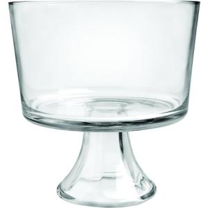 Anchor Hocking Presence Trifle Footed Dessert Bowl, Crystal Clear Glass -