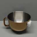 6QT Stainless Steel Mixer Bowl for Kitchenaid Stand Mixers, Kitchen Aid Mixing Bowl for 6QT Lift Mixer with Handle Copper