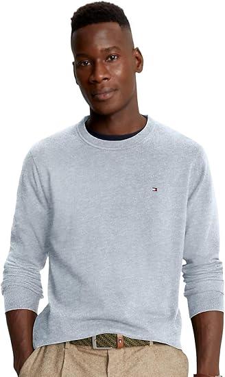 Tommy Hilfiger Mens Solid Crewneck Pullover Sweater, XL