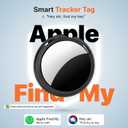 4 Pack Smart Tracker Tags Item Finder [Apple MFi Certified] Works with Apple Find My (iOS Only) Air Bluetooth Tag with Waterproof Replaceable Battery Worldwide Tracking for Key Wallet Bag Luggage Pets