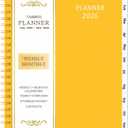 2026 Planner - 2026 Planner Weekly and Monthly, Jan 2026 - Dec 2026, 6.25"  8.3", Colorful Tabs, Inner Pocket, Strong Twin-Wire Binding, Improving Your Time Management Skill (Yellow)