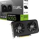 ASUS Dual GeForce RTX 5050 8GB GDDR6 OC Edition (PCIe 5.0, 8GB GDDR6, DLSS 4, HDMI 2.1b, DisplayPort 2.1b, 2-Slot, Axial-tech Fan Design, 0dB Technology, Dual BIOS and More)