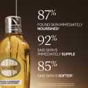 L'OCCITANE Cleansing & Softening Almond Shower Oil, Body Wash & Shaving Base Purifies & Smooths Without Drying Skin, Milky Lather, Nourishing Skincare, 16.9 FL OZ