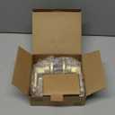 1 Pack Gold Door Handle, Wave Style Privacy Door Lever(Thumb Turn Inside Lock) for Bedroom Bathroom, Keyless Interior Lever with Satin Brass Finish, Right Handing