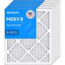 SpiroPure 9x11x1 MERV 8 Pleated Filter Air Filters - Made in USA (2 Pack)