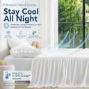 GOKOTTA King Size Bed Sheets 4 Pieces, 100% FSC Certified Rayon Derived from Bamboo, Cooling Sheets for Hot Sleepers-Luxury & Silky Soft Sheets, Deep Pocket 16" Fitted Sheet with Elastic Corner Straps