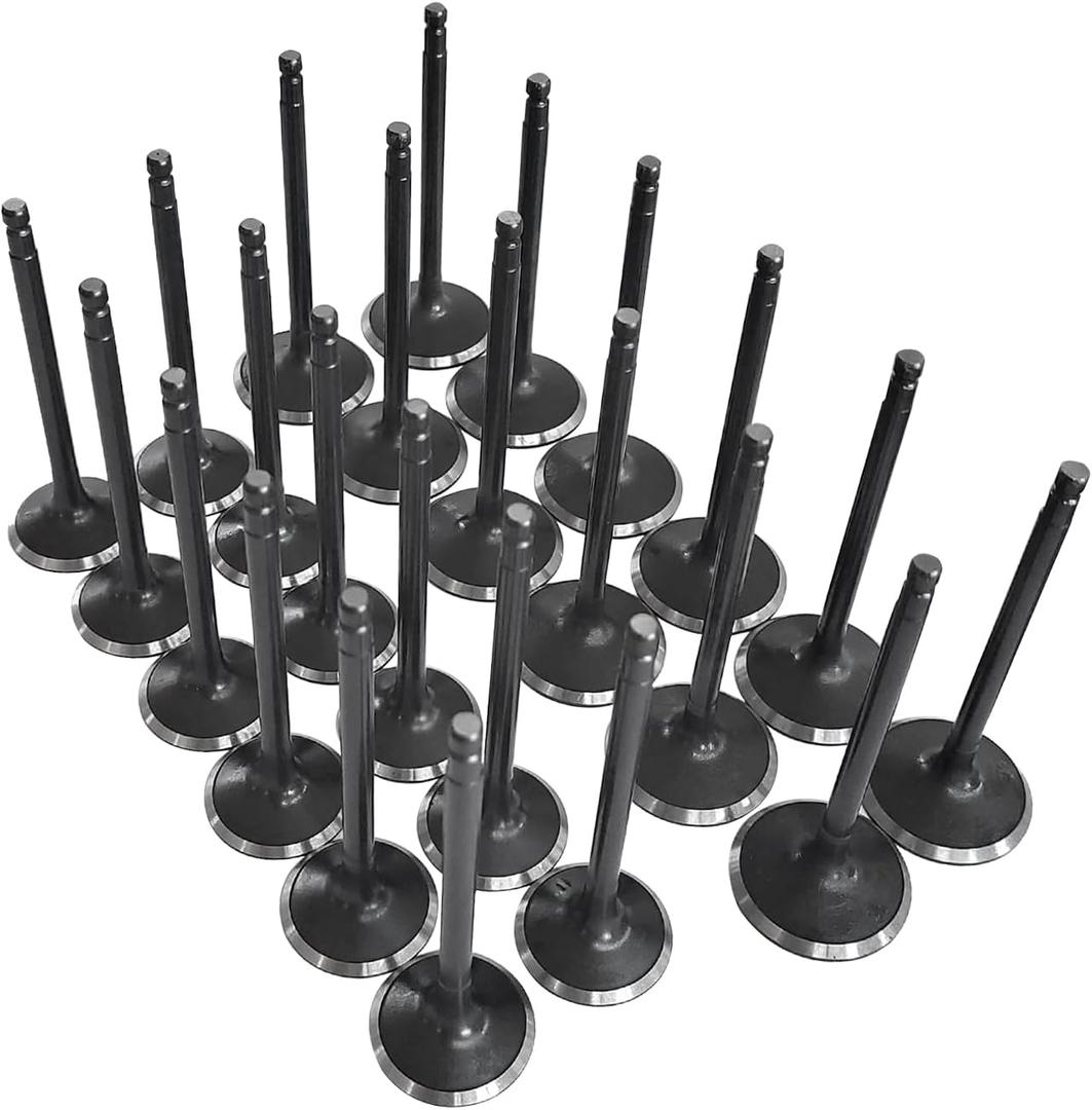 24Pcs Engine Intake & Exhaust Valves Fit for Nissan Frontier Xterra Armada Pathfinder Titan Quest for Infiniti FX35 G35 QX4 QX56 3.5L 4L 2001-2014, Replace 13201-4W001 13202-8J10A