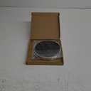 ACROPIX Universal 6" Car Speaker Grills Cover Mesh Round 6 Inch Audio Speaker Subwoofer Guard Protector Case Iron Plating Silver Tone Black - Pack of 2