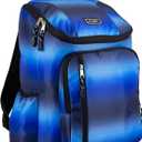 FUEL Durable Top Loader Outdoor Backpack w/Adjustable Straps, Multiple Compartments, Perfect for Travel, Hiking, Work, Classroom, Commuting - Blue Ombre