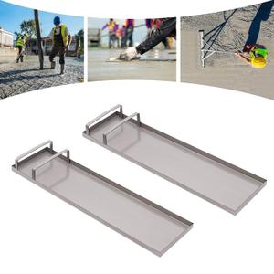 Concrete Knee Boards Slider, 28"x8" Kneeler Board Stainless Steel Kneeboards Slider Tools, Pair Moving Sliders for Cement & Concrete Finishing