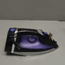 Hamilton Beach Steam Iron for Clothes & Garment Steamer with Smooth Press Stainless Steel Soleplate, 1200 Watts, 8 Retractable Cord, Black (14214)