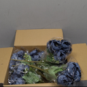 Nagobi 12 Bundles Peonies Artificial Flowers Artificial Peonies Silk Flowers Fake Peonies Artificial Flowers Wedding Home Table Decoration Realistic Peonies Bouquet for Centerpiece Table (Navy Blue)
