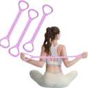 Figure 8 Resistance Band with Handles, Elastic Bands for Working Out,Arm,Back,Shoulder Training Elastic Ropes,Exercise Equipment for Yoga, Pilates,Physical Therapy Stretching