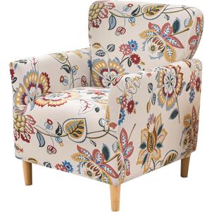 FUANGUI Banquet Armchair Slipcover Printed Chair Covers with Arms Stretch Club Chair Slipcover Soft Armchair Sofa Covers Anti-Slip Furniture Protector for Dogs Pets Home Living Room Decor (1PCS, 39)