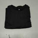 Ficerd Women's Puff Long Sleeve Tunic Tops Pleated Crew Neck Blouses Dressy Casual Shirts 2025 Trendy Clothing (Black, S)