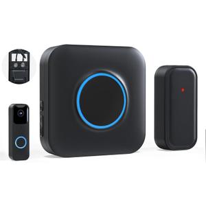 BITIWEND Wireless Doorbell Chime for Blink - Compatible with Blink Video Doorbell and Blink Video Doorbell (2nd Gen) with Wired Transmitter (1 Video Doorbell Extender 1 Receiver）