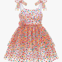 Toddler Tutu Dress Baby Girls Party Dress Floral Backless Ruffle Tulle Dress for Cake Smash Birthday, SIZE 100
