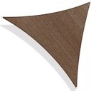 Shade&Beyond Triangle Sun Shade Sail 16'X16'X16' Permeable Canopy Cream for Patio Garden Yard Deck Pergola